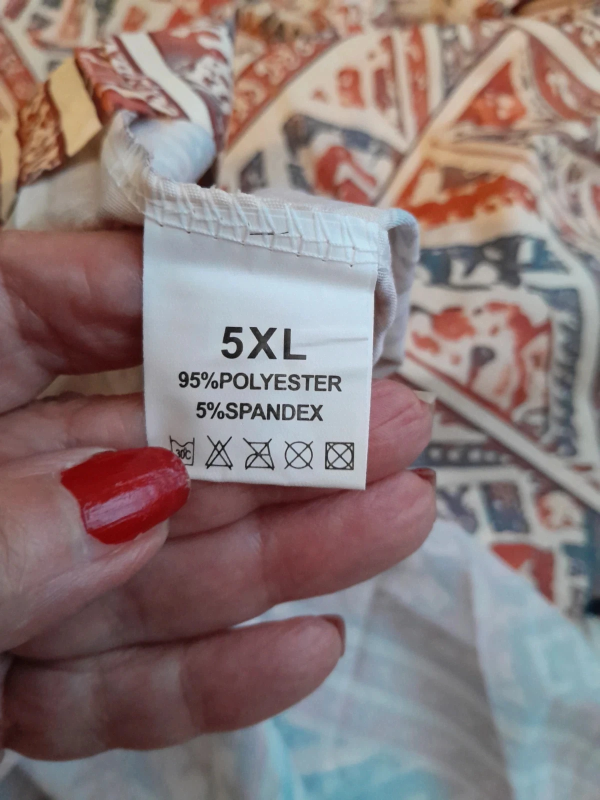 Vestido Largo Fluido Estilo Kaftán con Estampado Étnico Talla: 5XL – photo 9